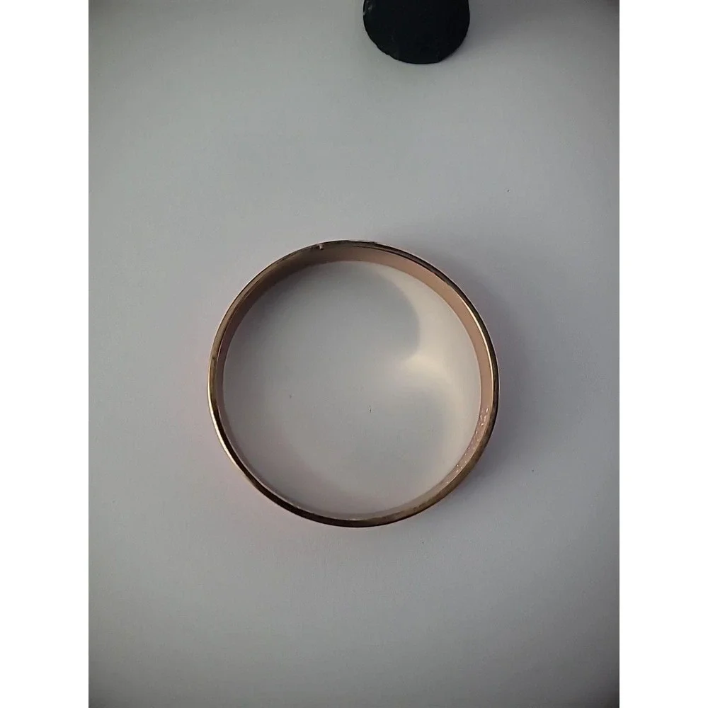 Vintage Oscar De La Renta Bracelet Rose Gold Tone Pink Jewelry Costume